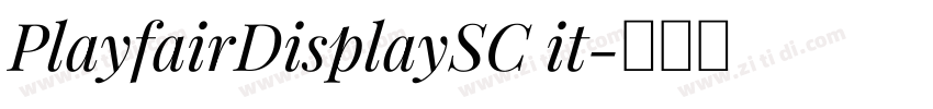 PlayfairDisplaySC it字体转换